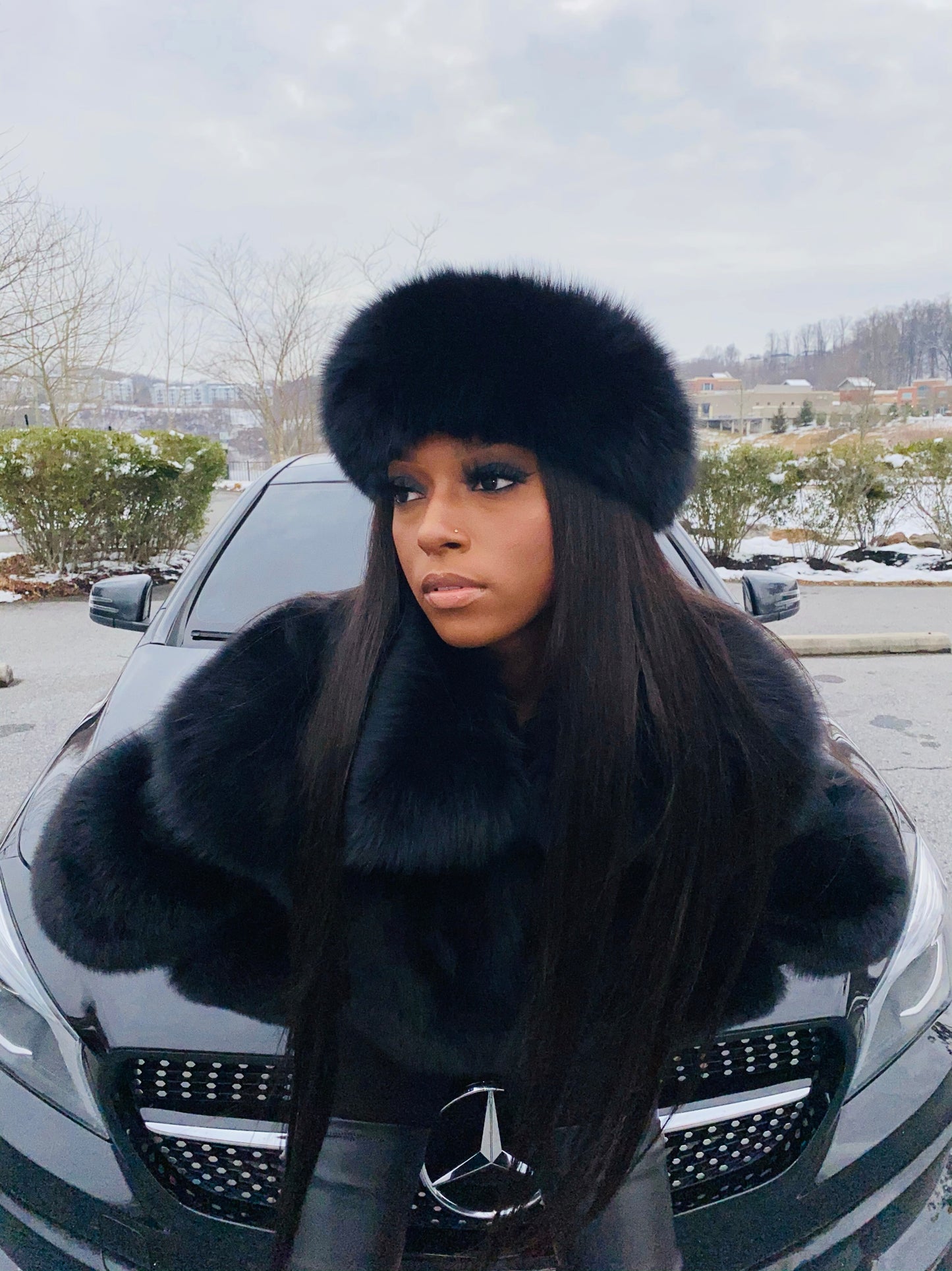 Luxury Fox Fur Poodle Cut Coat