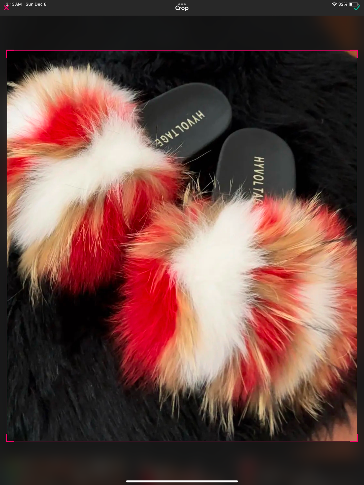 Luxury Genuine Fur Slides