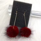 Women Genuine Fur Earrings