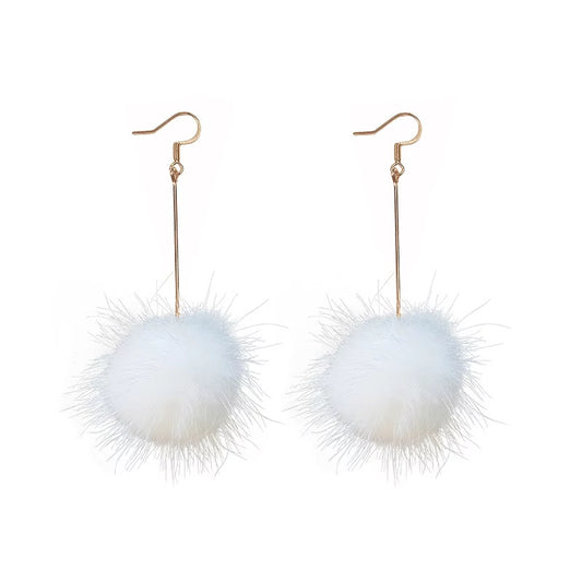 Women Genuine Fur Earrings