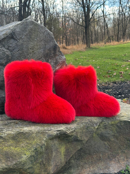 Genuine Fox Fur Boots-LC
