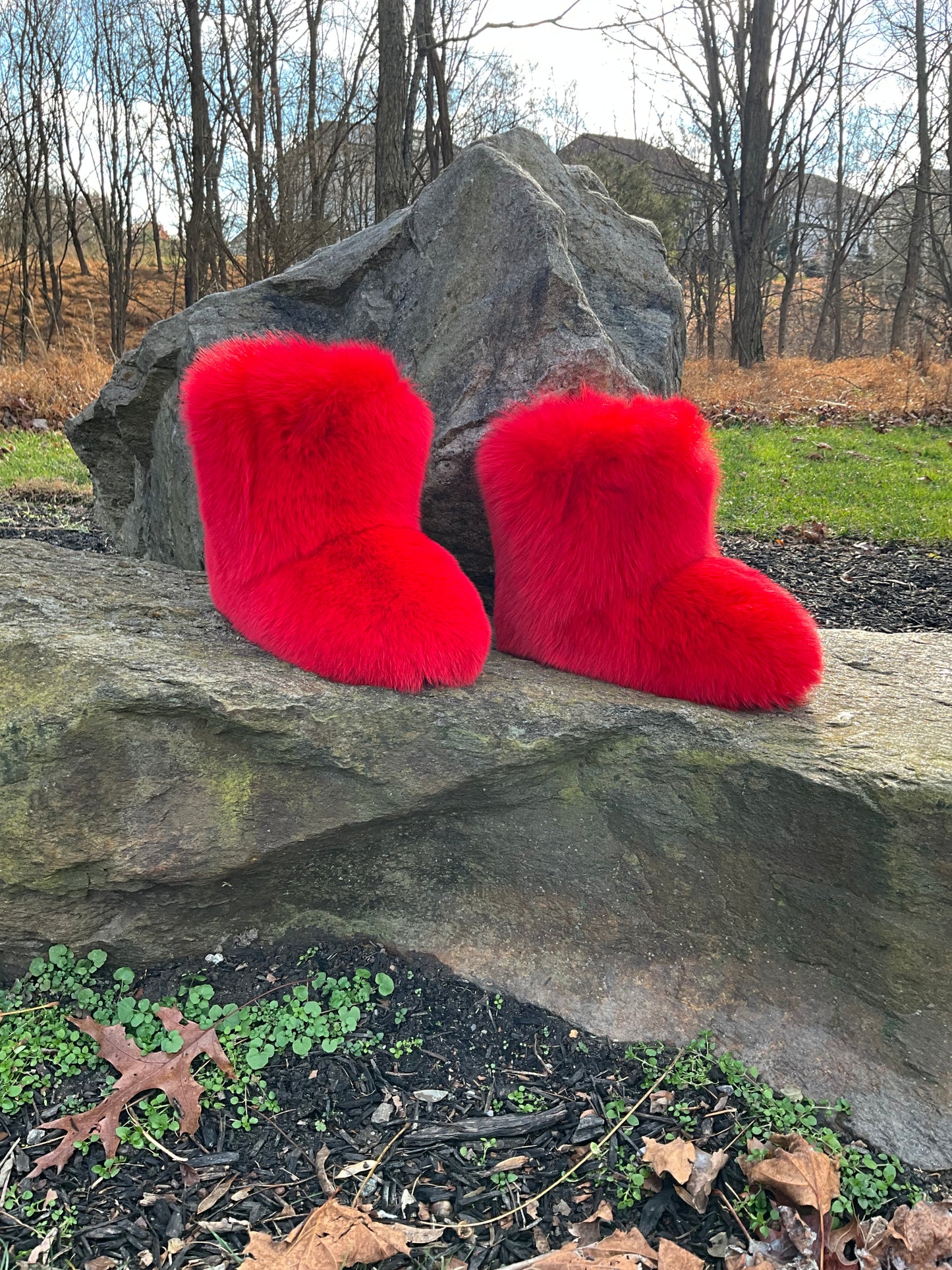 Genuine Fox Fur Boots-LC