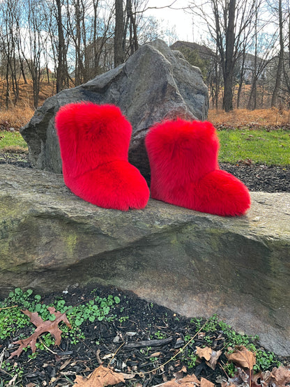 Genuine Fox Fur Boots-LC
