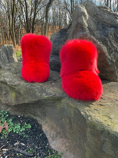 Genuine Fox Fur Boots-LC