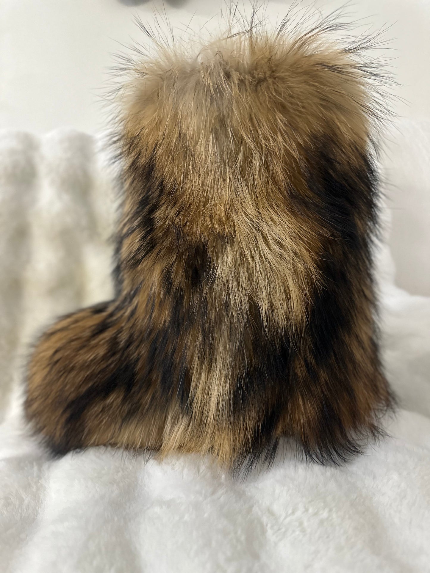 Genuine, Raccoon Fur Boots