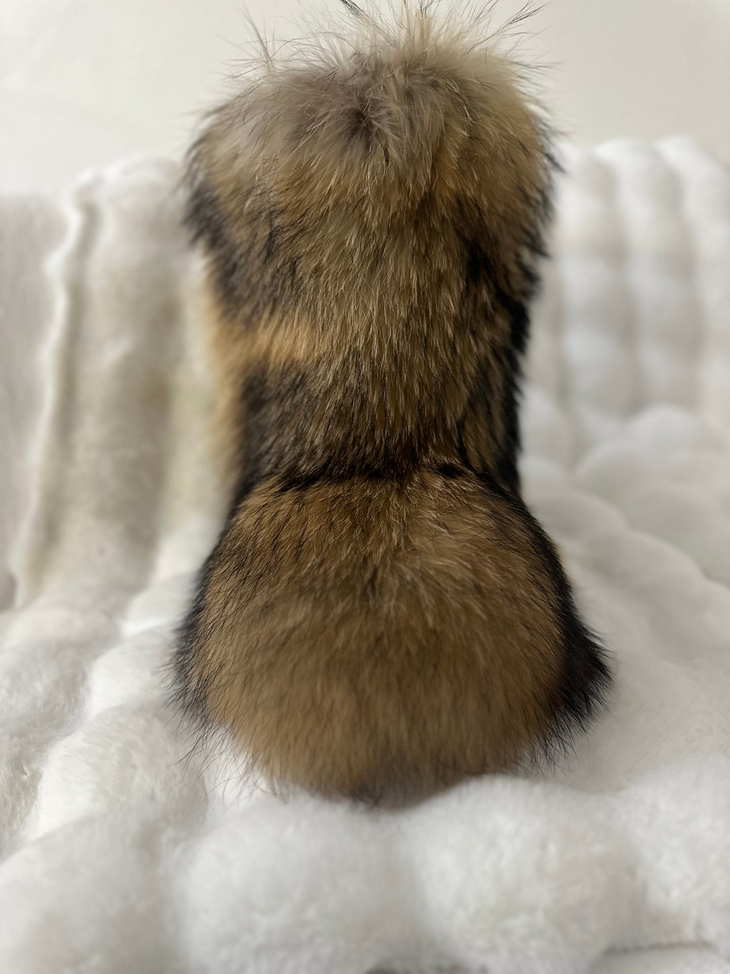 Genuine, Raccoon Fur Boots