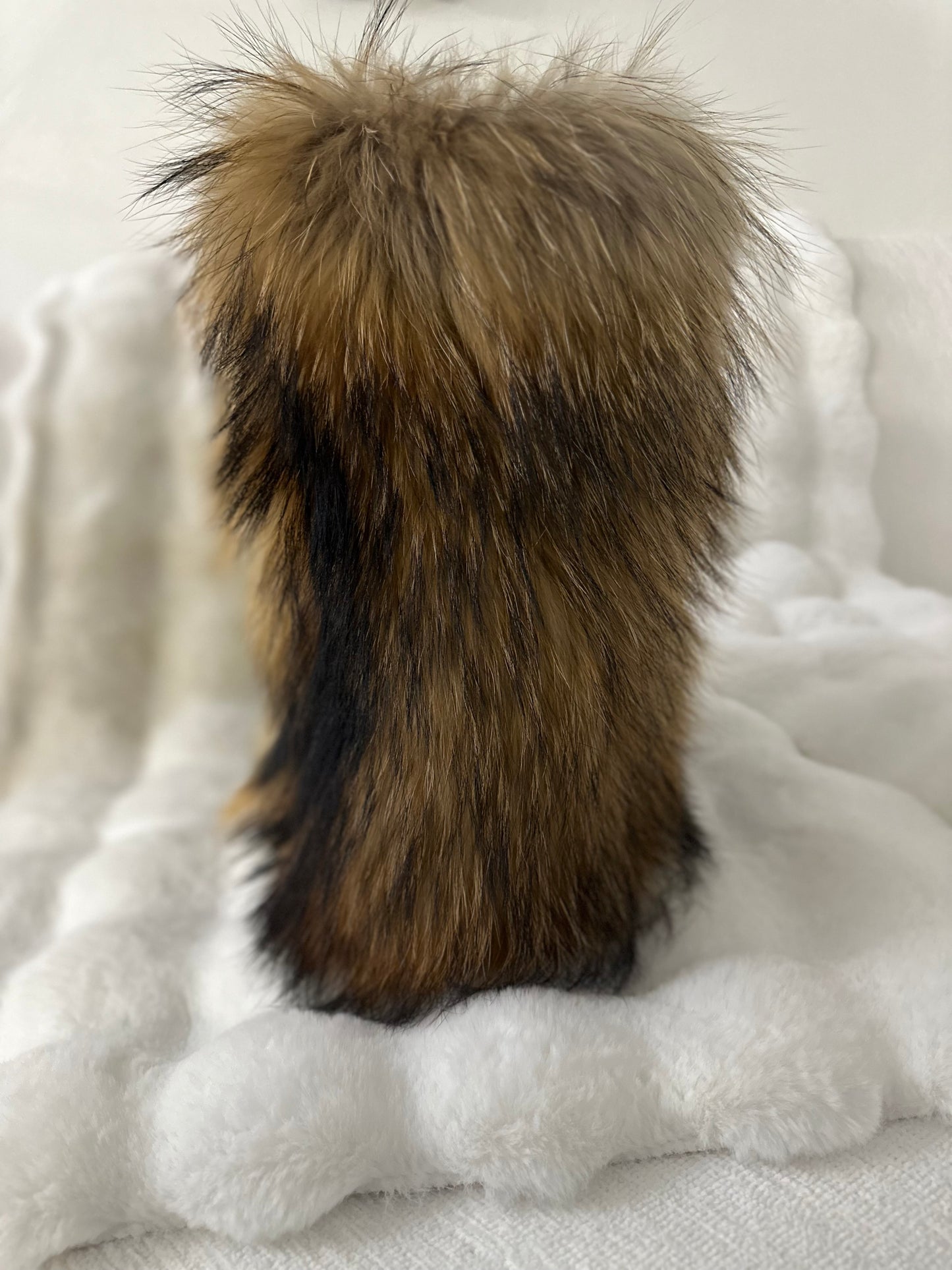 Genuine, Raccoon Fur Boots