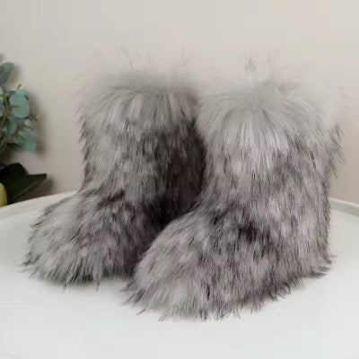 Women Faux Fur Boots