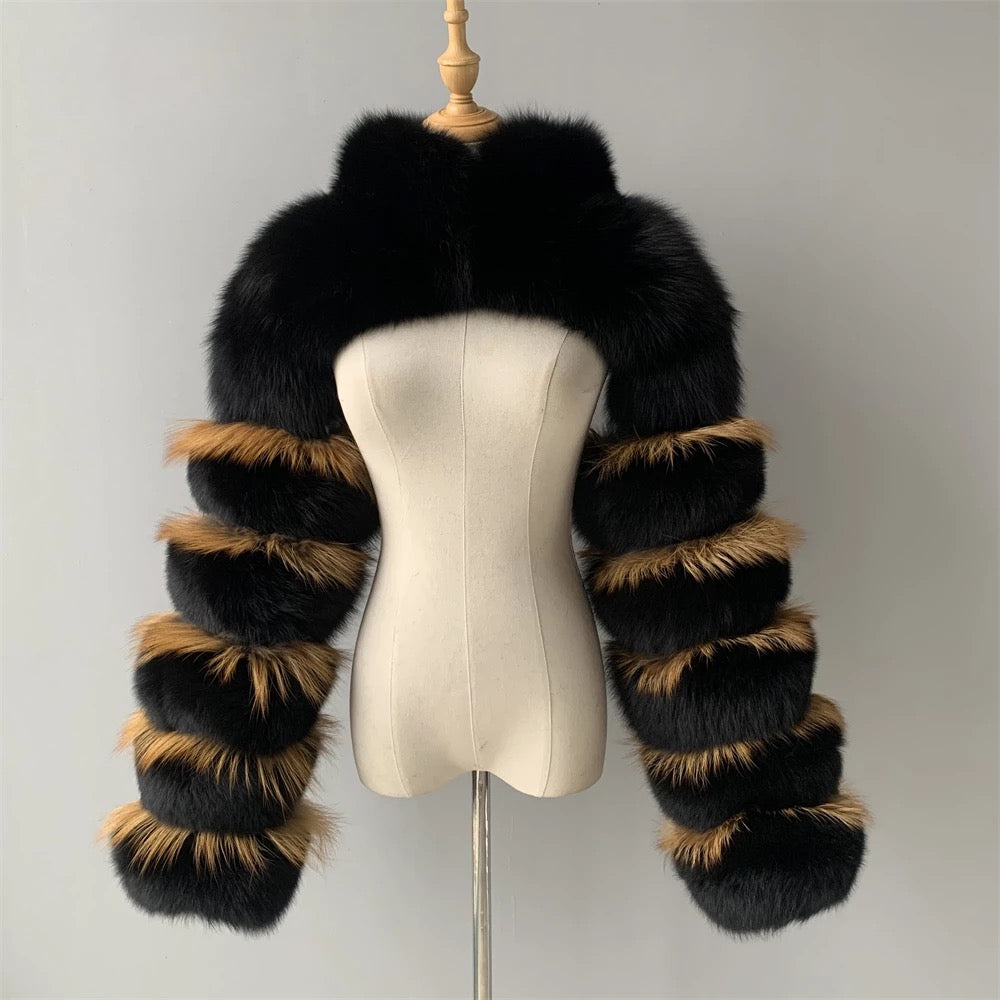 Women Fox Fur Bolero